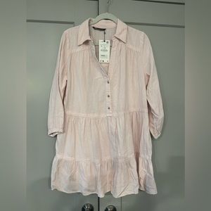 ZARA Light Pink Never Worn Dress (Large)